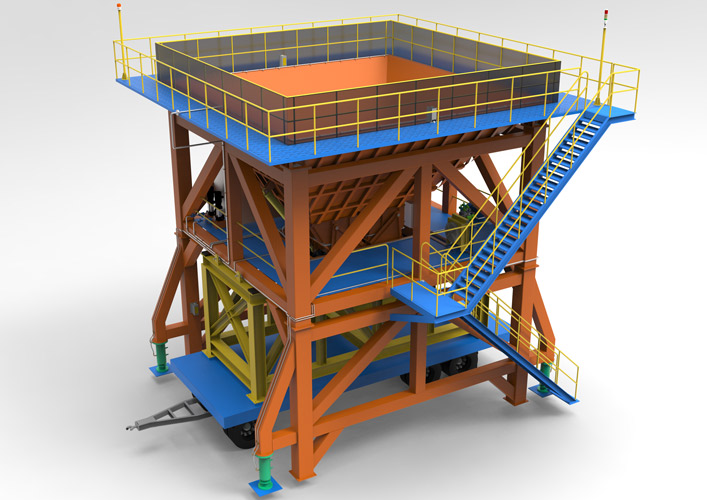 我公司最新研發專利產品（實用新型專利ZL2021.2.2331353.8）高效噴淋降塵散貨料倉系統面世